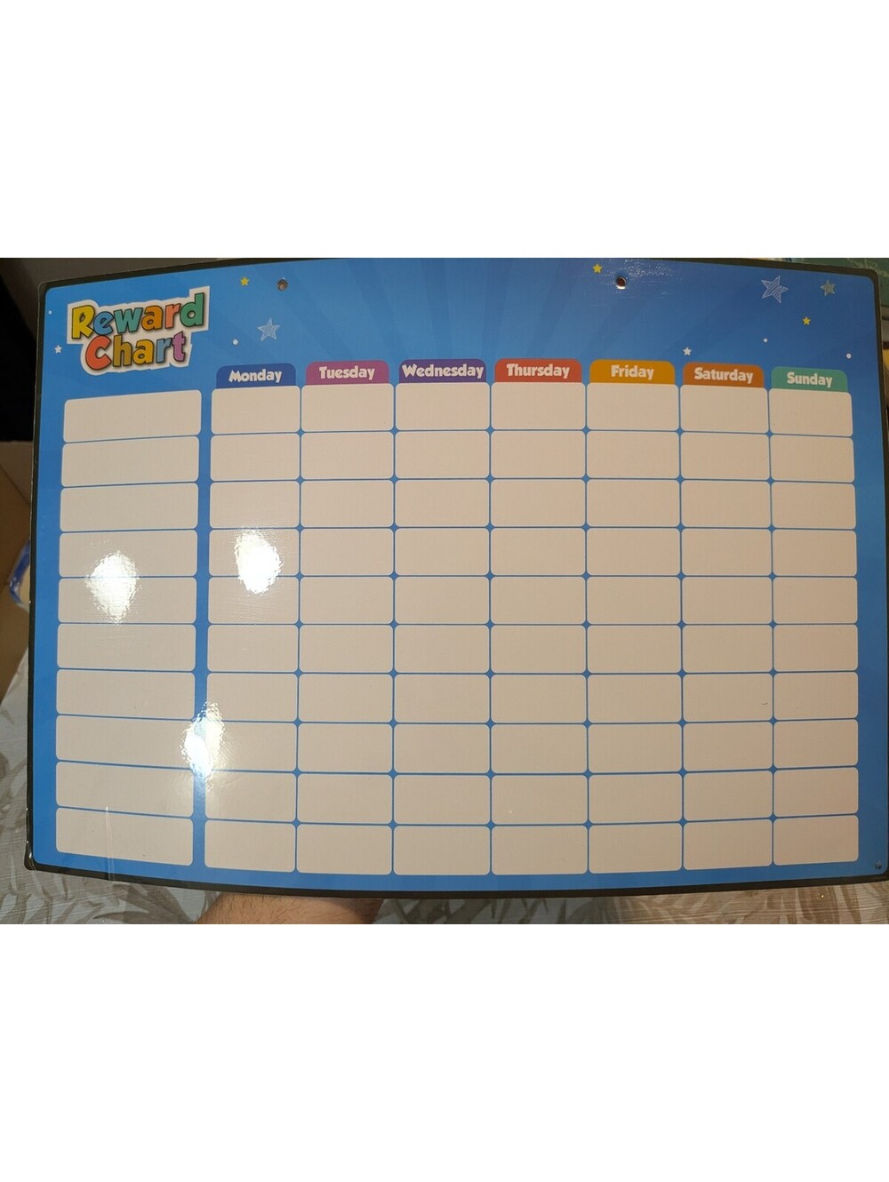 Reward chart with assorted incentive labels